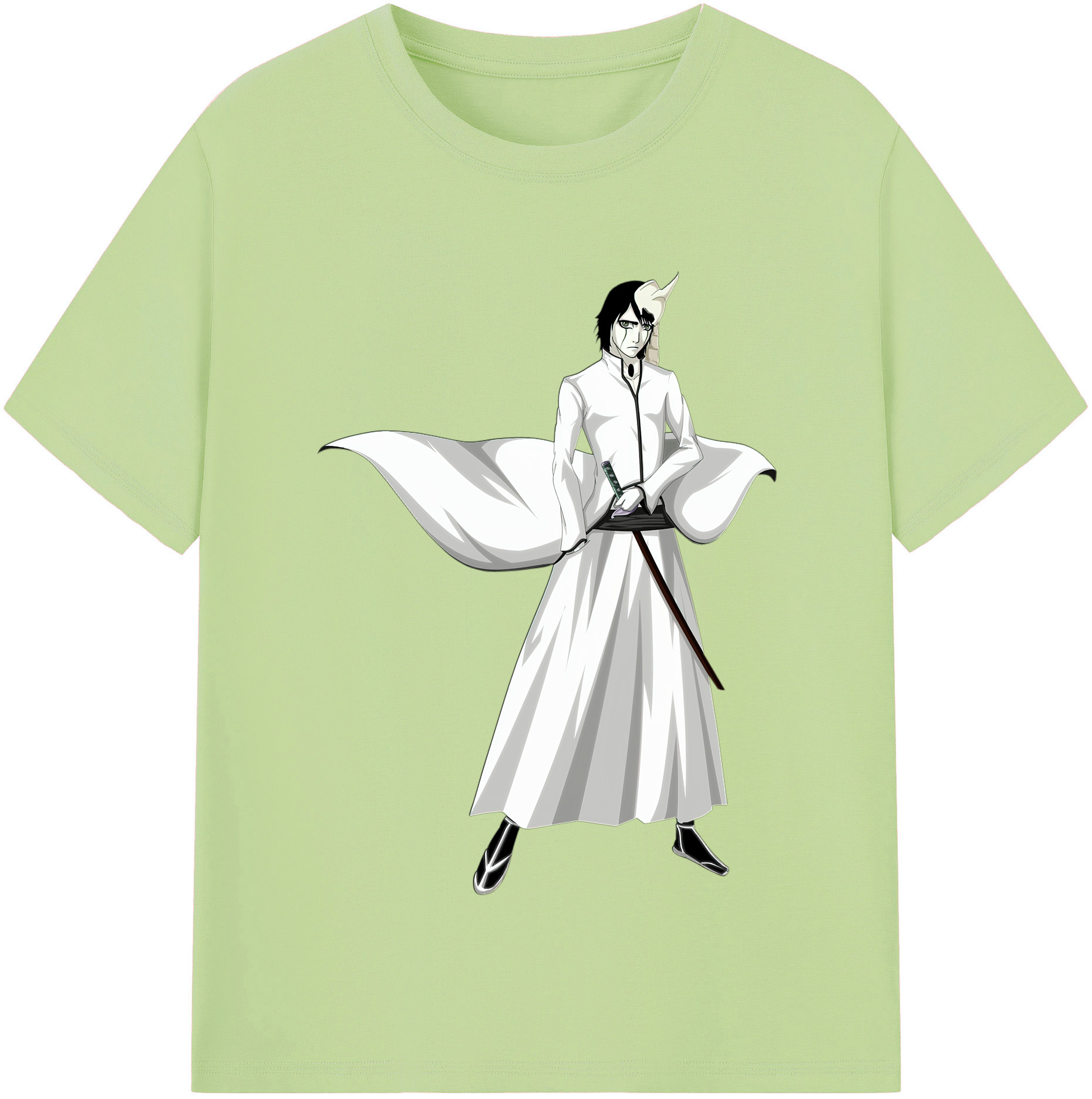 （画像用） ブリーチ ウルキオラ·シファー BLEACH Ulquiorra cifer 綿100％半袖Tシャツ（フロントプリント）